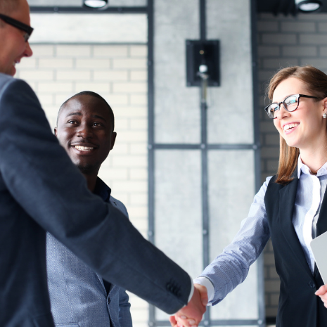 The Benefits of Networking People shaking hands. Networking